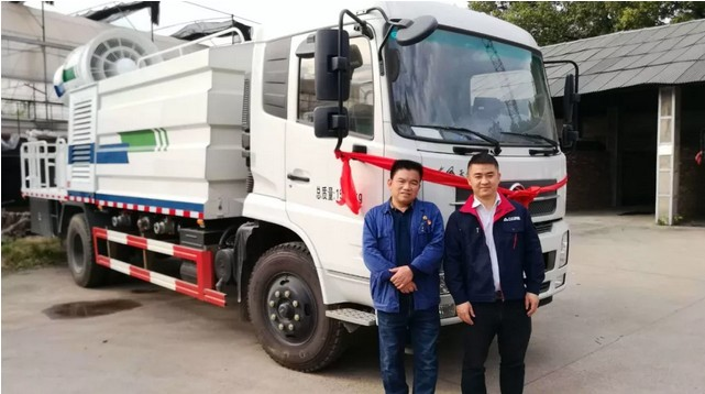 喜讯：湘潭钢铁厂再次采购九九智能环保多功能抑尘车