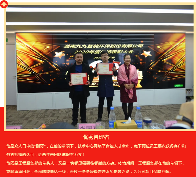 九九智能环保2020年度总结表彰大会